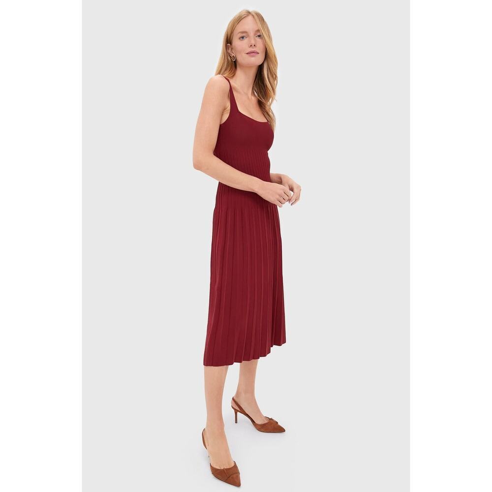 STAUD Roja Red Knit Ellison Dress NWT XS Retail $295 Tuckernuck - Picture 6 of 6